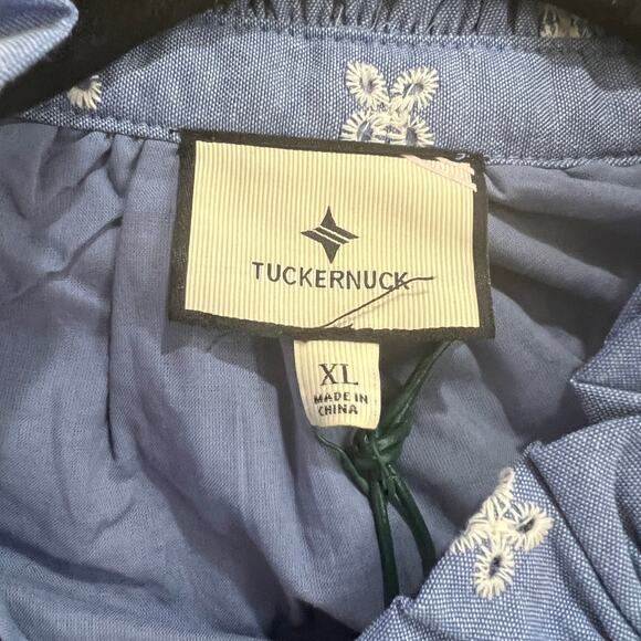New NWT Tuckernuck Chambray Embroidered Crawford Mini Dress Size XL - Picture 6 of 11